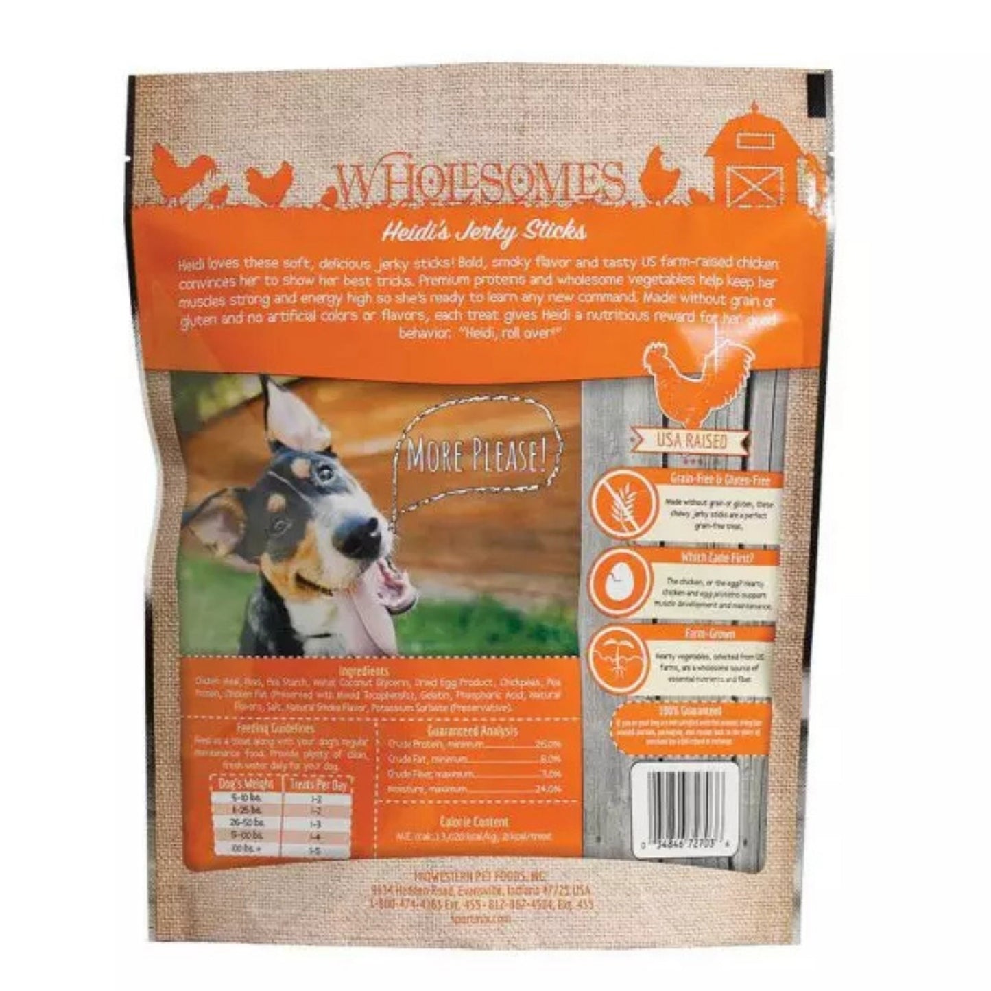 Wholesomes Grain Free Moist Treats For Dogs Chicken 25oz.