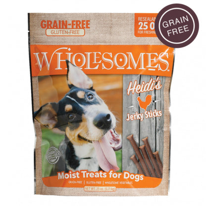 Wholesomes Grain Free Moist Treats For Dogs Chicken 25oz.