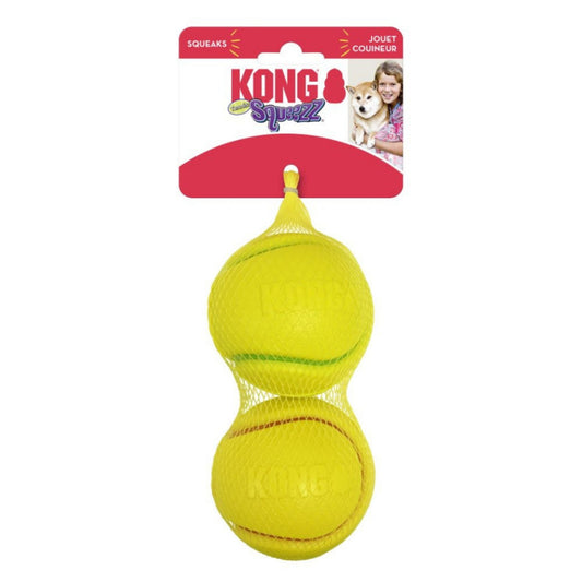 KONG Squeezz Tennis Ball Dog Toy 1ea/LG