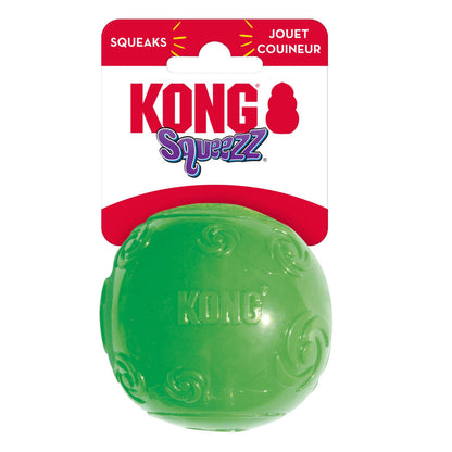 KONG Squeezz Ball Dog Toy Color Assorted 1ea/LG