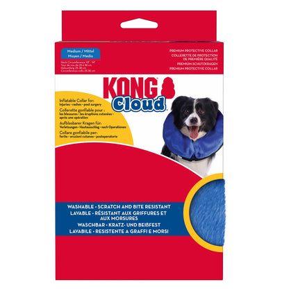 KONG Inflatable E-Collar Blue 1ea/MD