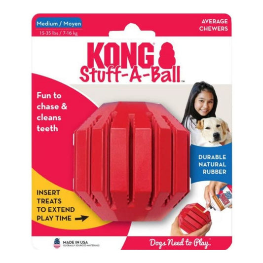 KONG Stuff-A-Ball Dog Toy Red 1ea/MD