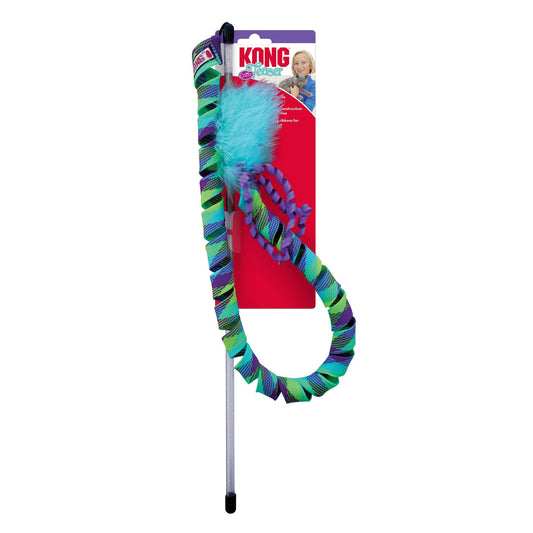 KONG Curlz Teaser Cat Toy Blue 1ea/One Size