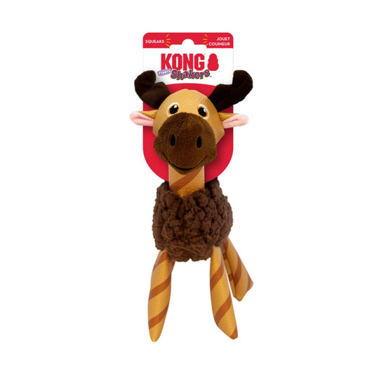 KONG Shakers Floofs Plush Dog Toy Moose, 1ea/XS/SM