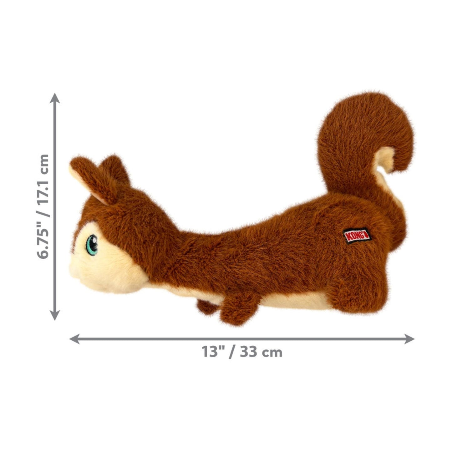 Kong Scruffs Dog Toy Squirrel, 1ea/Medium/Large