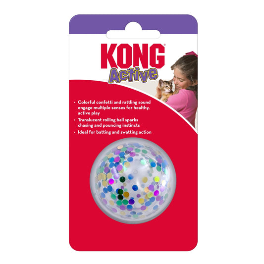 KONG Active Confetti Ball Cat Toy One Size  (2 pack)