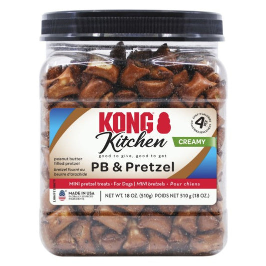 KONG Kitchen Creamy PB & Pretzel Dog Treats PB & Pretzel 1ea/18 oz