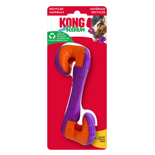 KONG Rerun Whoosh Bone Dog Toy Assorted 1ea/SM/MD