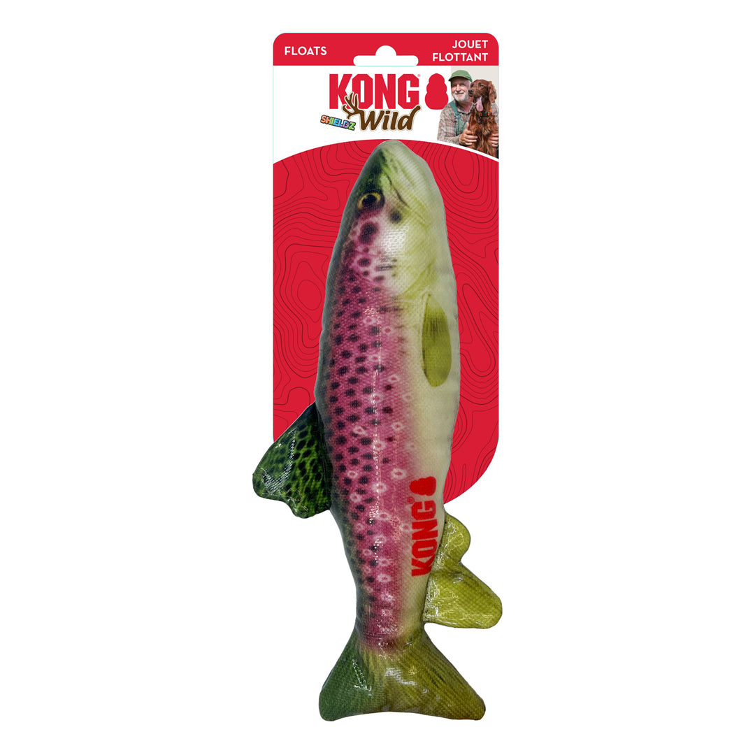 KONG Wild Shieldz Dog Training Fish Dummy Trout 1ea/MD