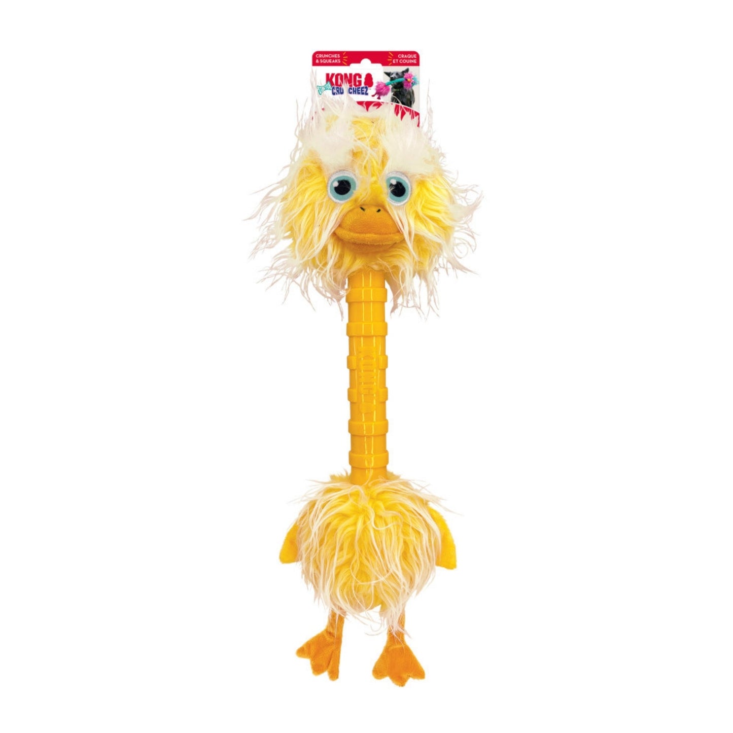 KONG Cruncheez Stretch Birds Dog Toy Assorted, 1ea/XL