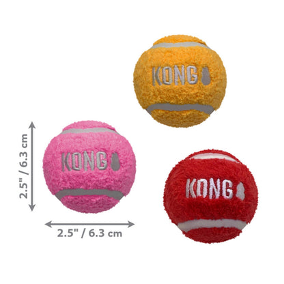 KONG Sport Softies Balls Dog Toy Assorted, 1ea/MD, Bulk