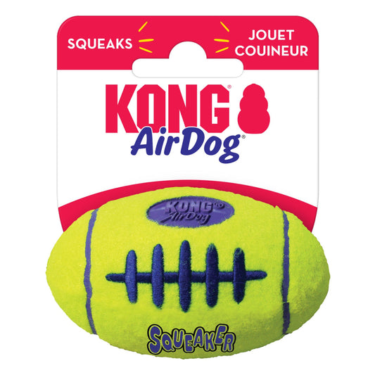 KONG Air Dog Squeaker Football Dog Toy 1ea/SM