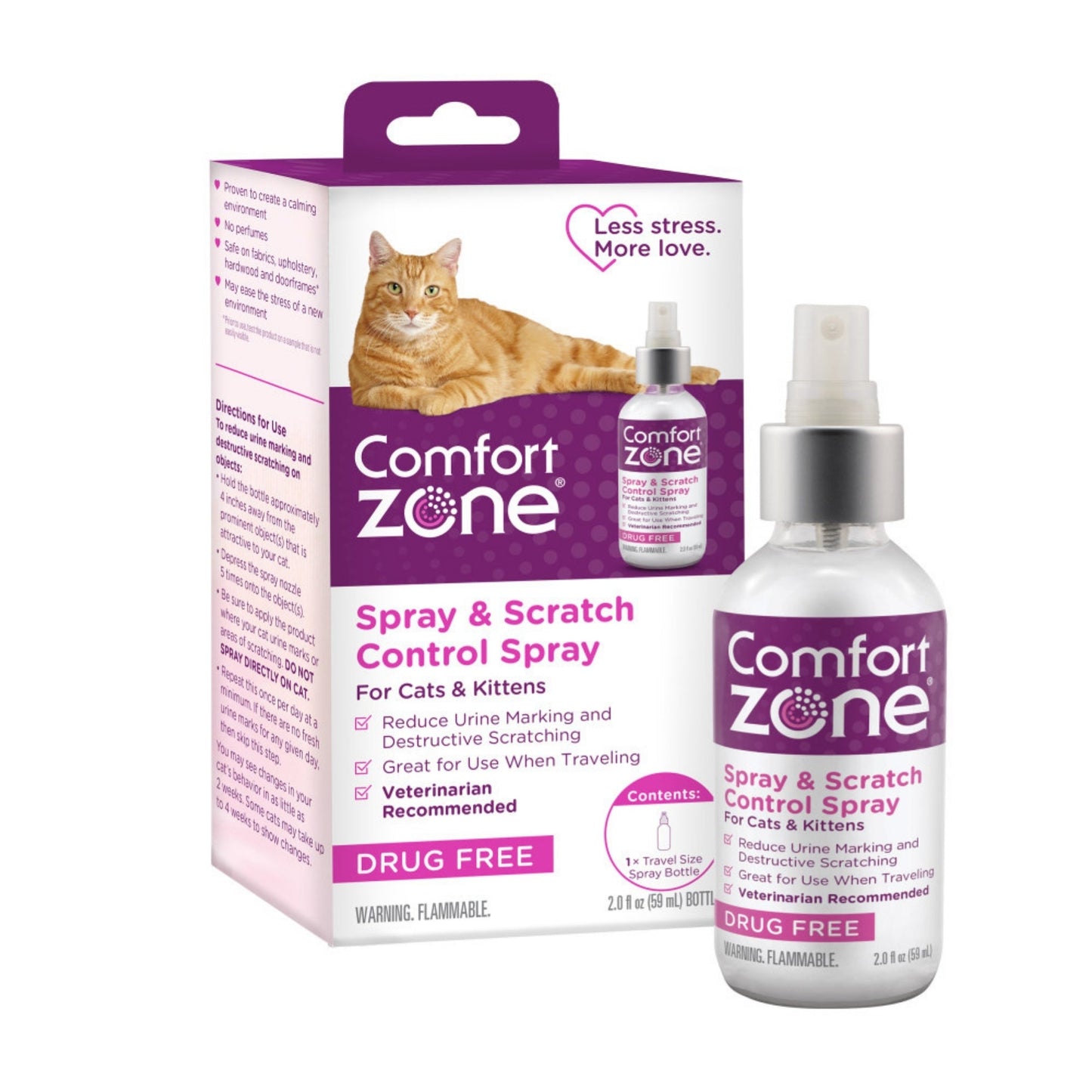 Comfort Zone Comfort Zone Scratch Deterrent and Cat Calming Spray, 2 ounces-59.2 mL 1ea/2 oz