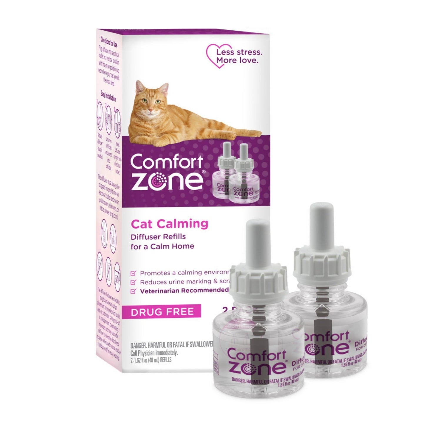 Comfort Zone Calming Diffuser Refill 1ea/2 pk, 48 ml, 60 Day Use