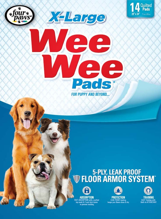 Four Paws Four Paws Wee-Wee Superior Performance X-Large Dog Pee Pads XL 1ea/14 ct