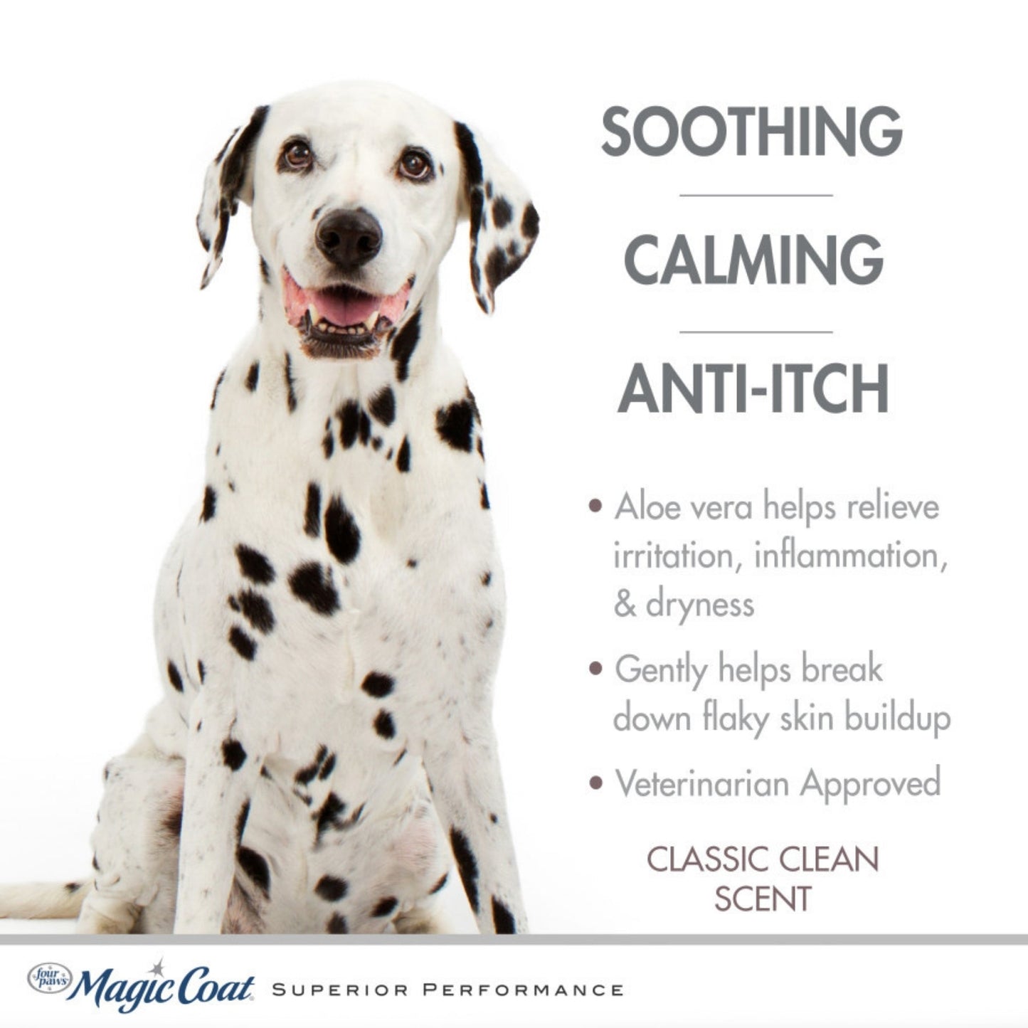 Four Paws Magic Coat Medicated Dog Shampoo for Skin Allergies Medicated Dog Shampoo, 1ea/16oz.