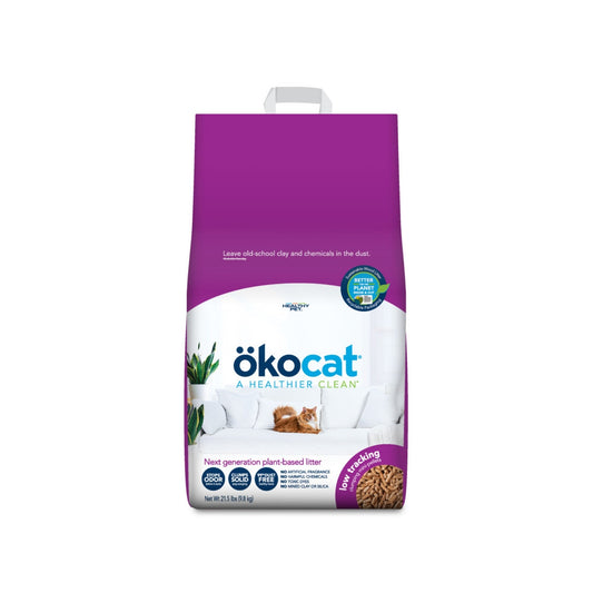 Okocat Litter Low Tracking Clumping Wood Cat Litter 1ea/21.5 lb