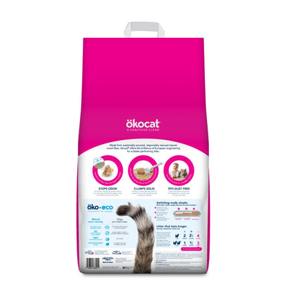 Okocat Litter Super Soft Clumping Wood Cat Litter 1ea/15.8 lb