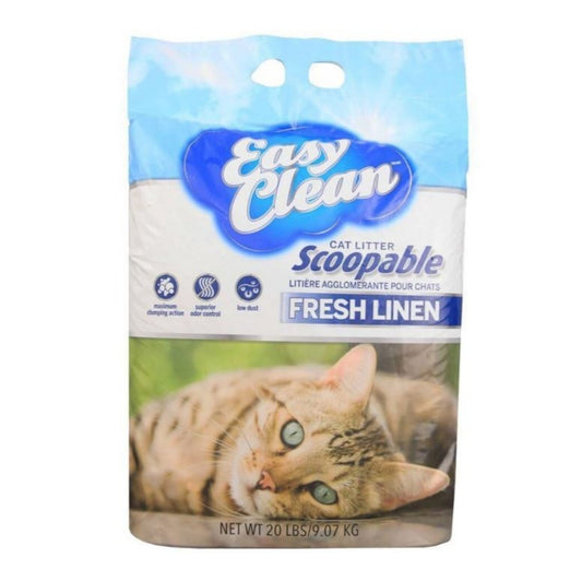 Easy Clean Clumping Cat Litter Fresh Linen 20 Lb