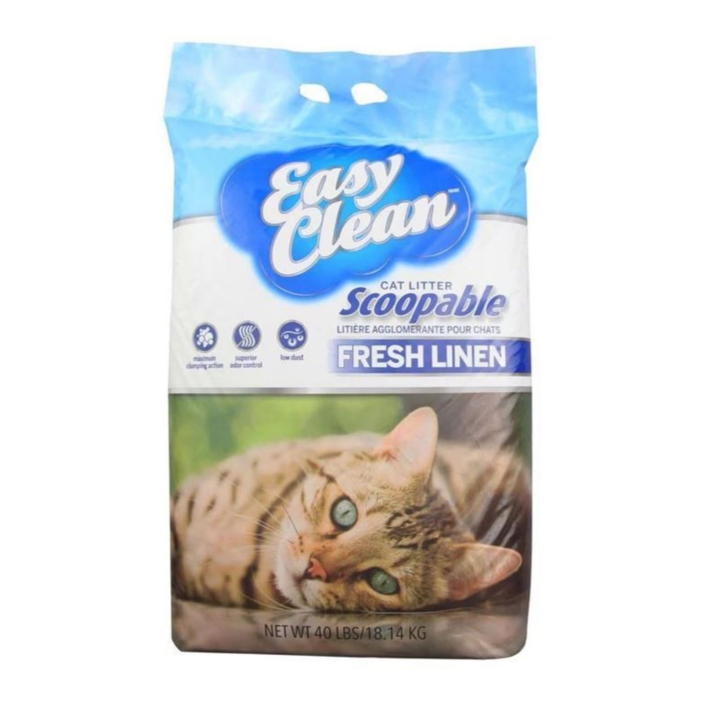 Easy Clean Clumping Cat Litter Fresh Linen 40 Lb