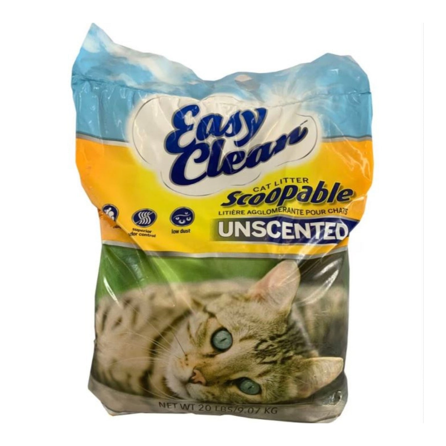 Easy Clean Clumping Cat Litter Unscented 20 Lb