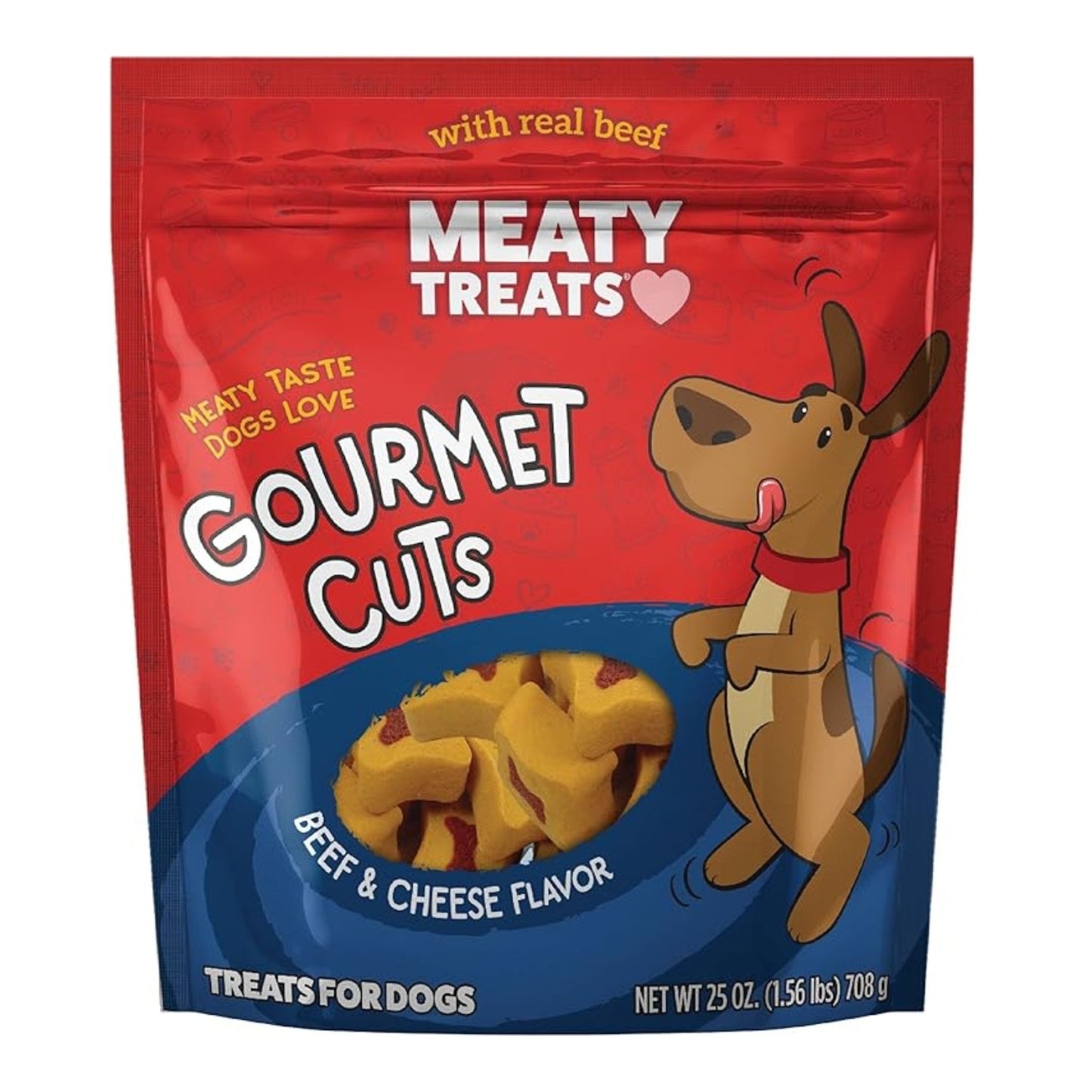 Meaty Treats Gourmet Cuts Beef/Cheese 25oz.