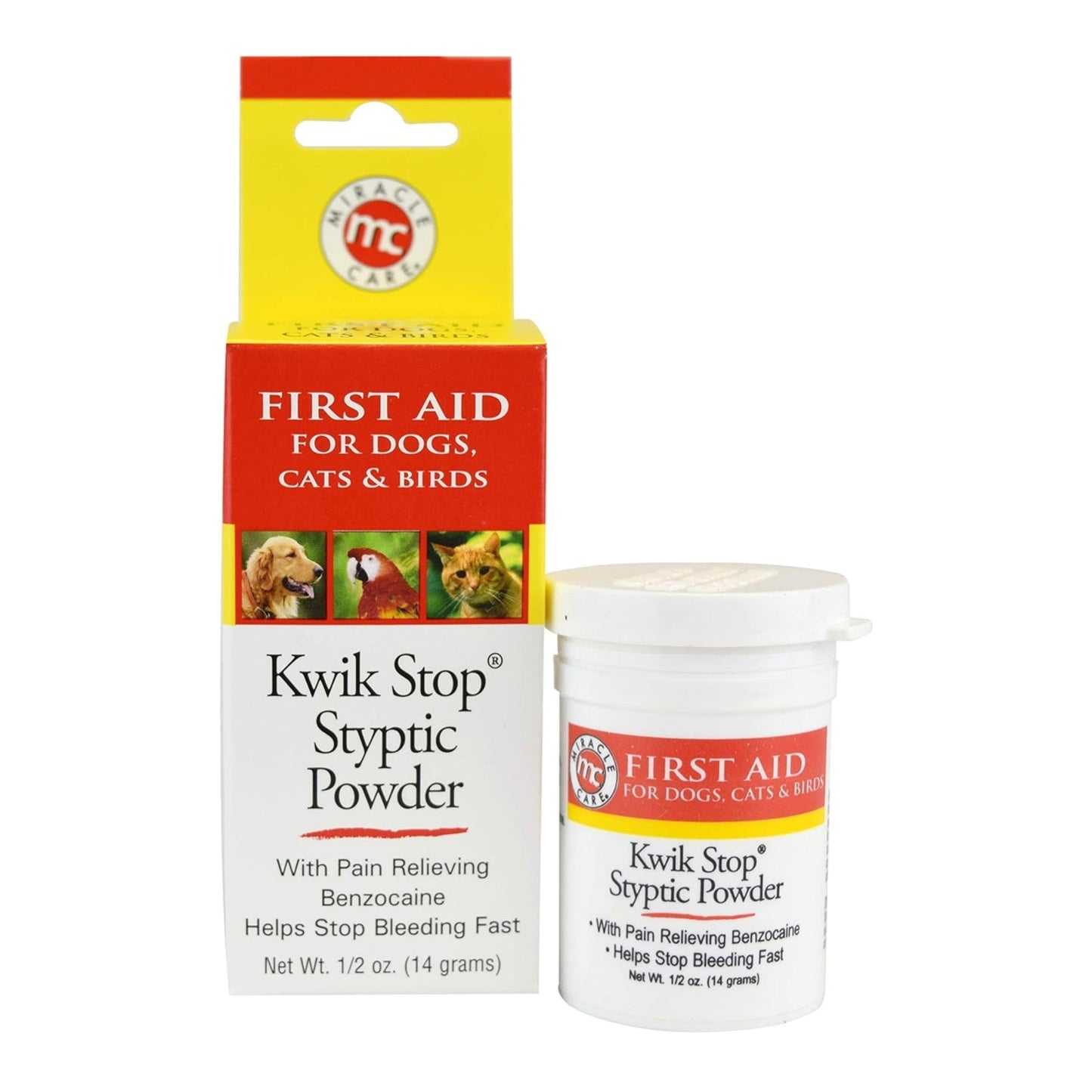 Miracle Care Kwik Stop Styptic Powder Dogs & Cats .5oz.