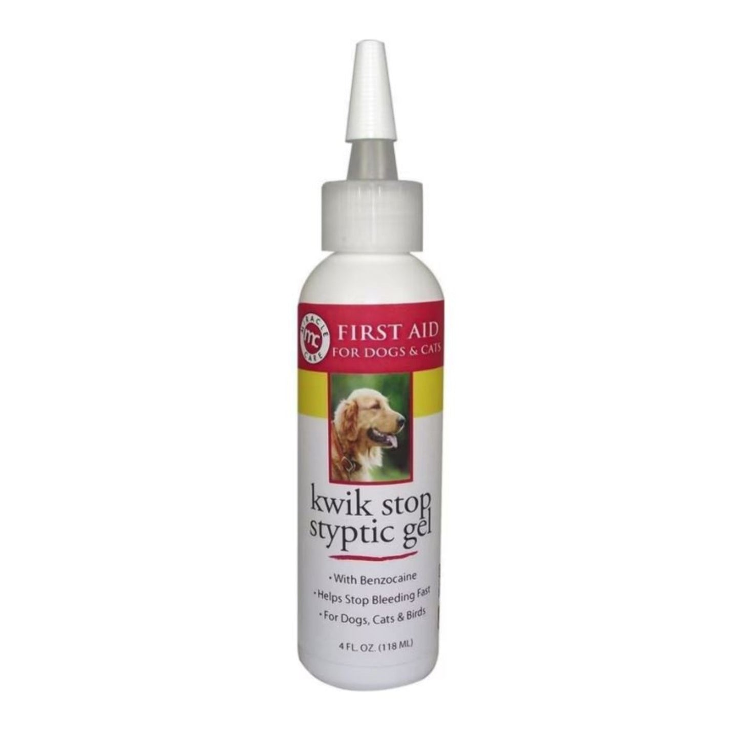 Miracle Care Kwik Stop Styptic Gel For Dogs & Cats 4oz.