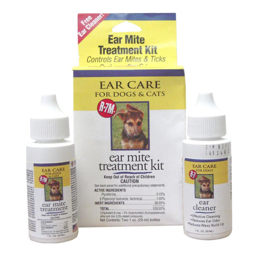 Miracle Care R-7 Ear Mite Treatment Kit 1oz.