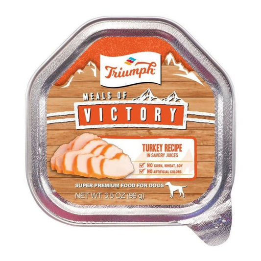 Victory Wet Cup Dog Food Turkey 3.5oz. (Case of 15)