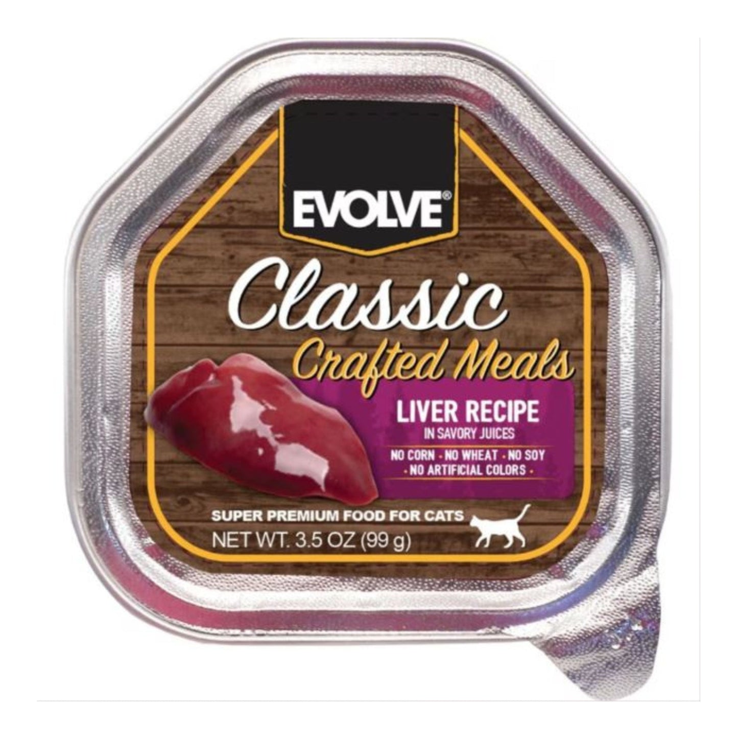 Evolve Classic Wet Cup Cat Food Liver 3.5oz. (Case of 15)