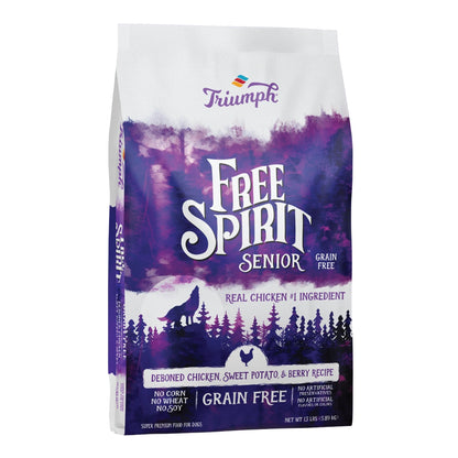 Free Spirit Grain Free Senior Food Chicken/Sweet Potato 13Lbs.