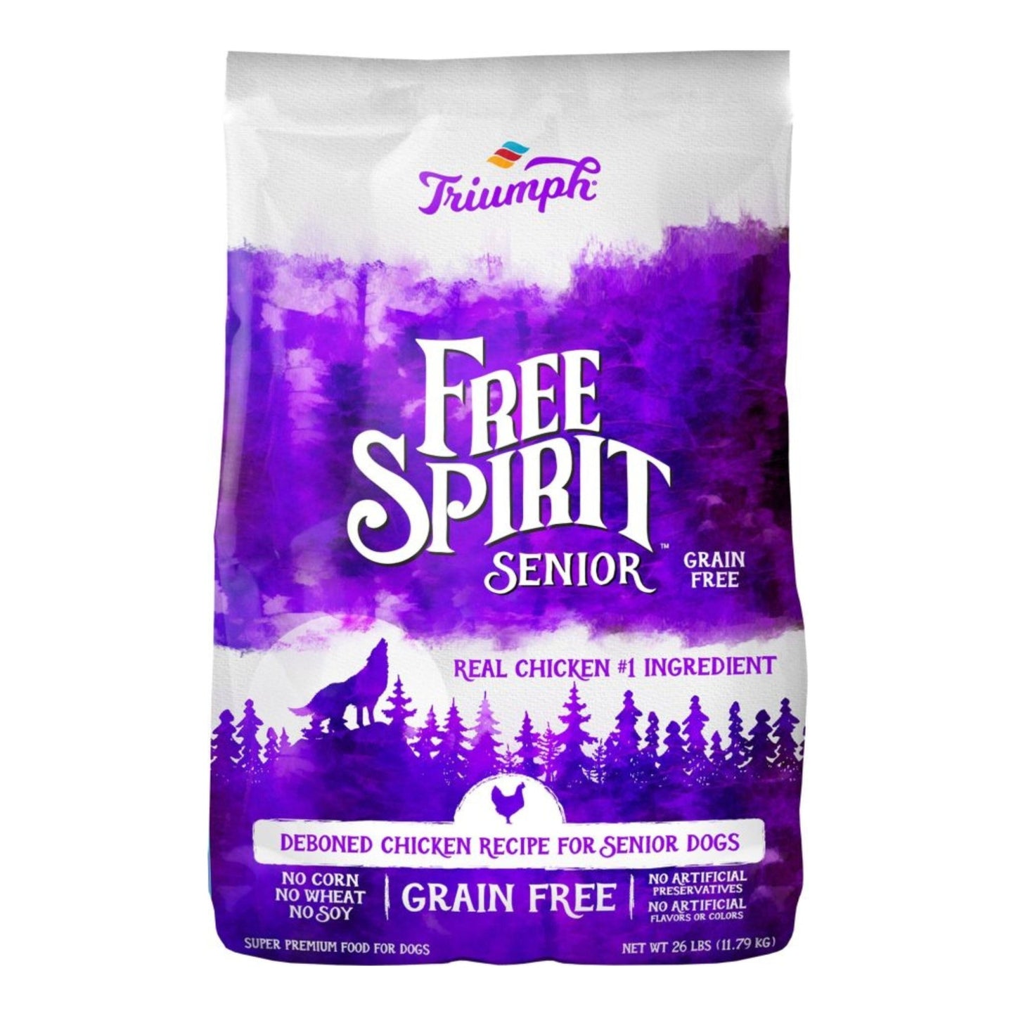 Free Spirit Grain Free Senior Food Chicken 26Lbs.