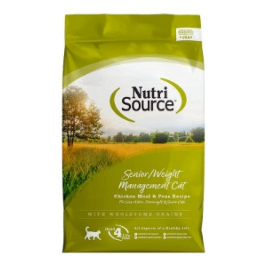 Nutrisource Cat Senior Weight Management Chicken Pea 4Lb