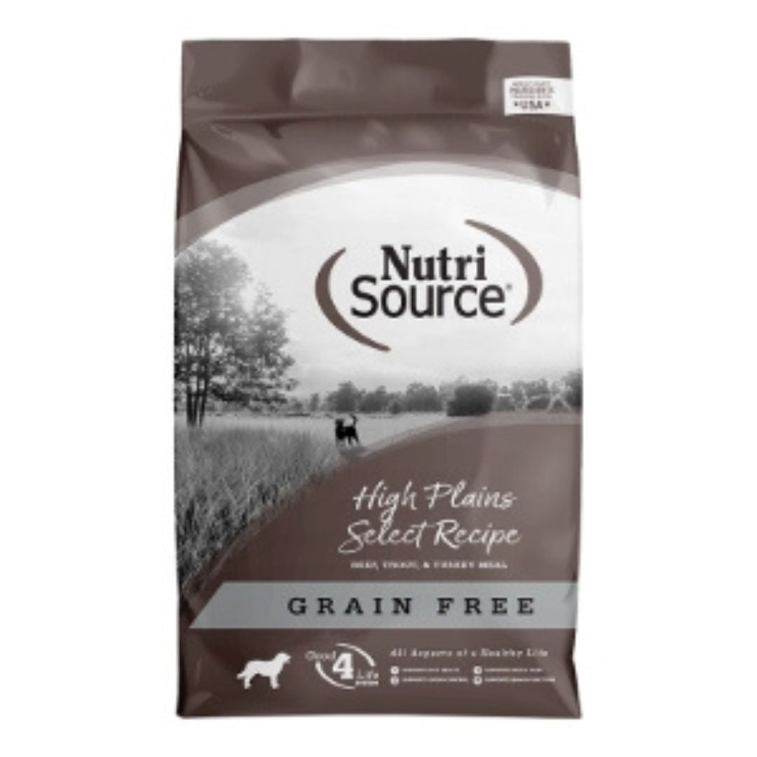 Nutrisource Dog Grain Free High Plains Select Beef 12Lb