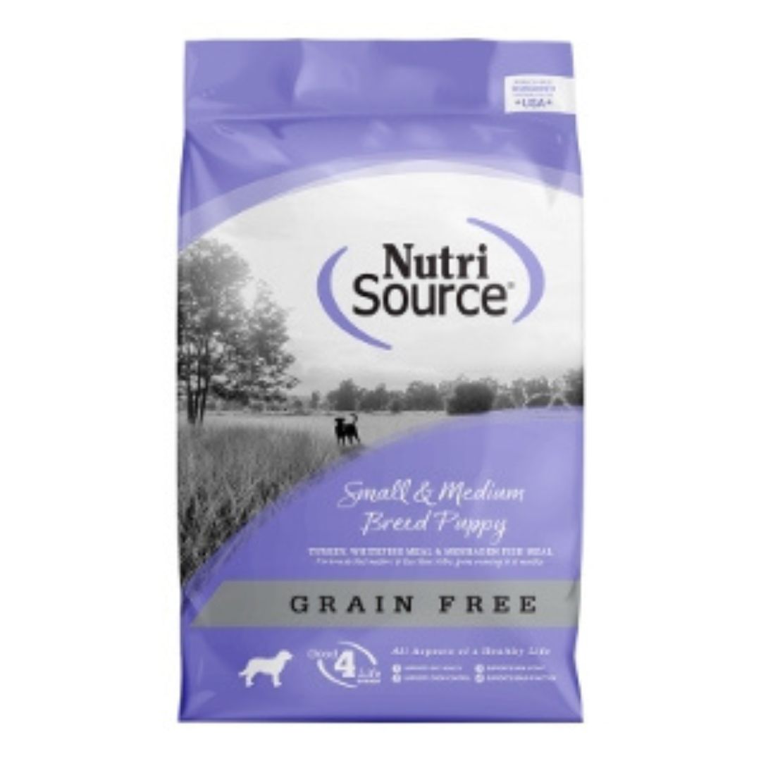 Nutrisource Dog Grain Free Puppy Small & Medium Breed 12Lb