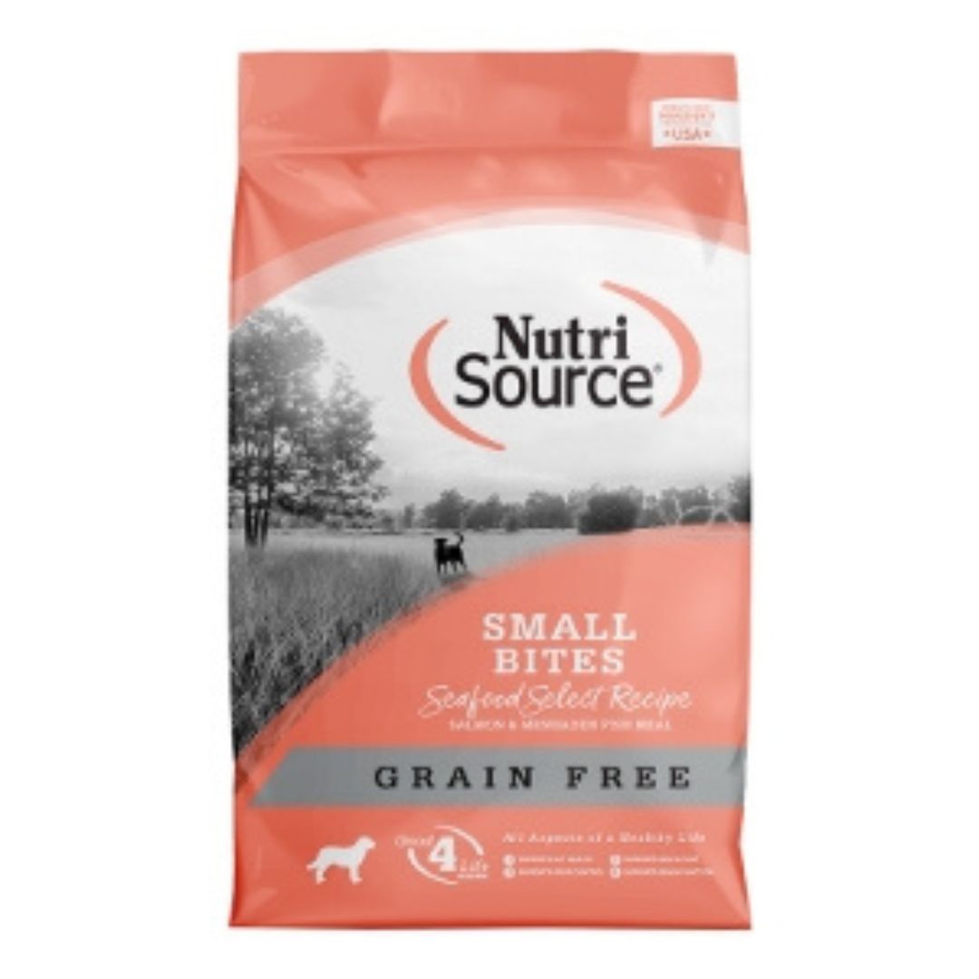 Nutrisource Dog Grain Free Small Bites Seafood Select 12Lb