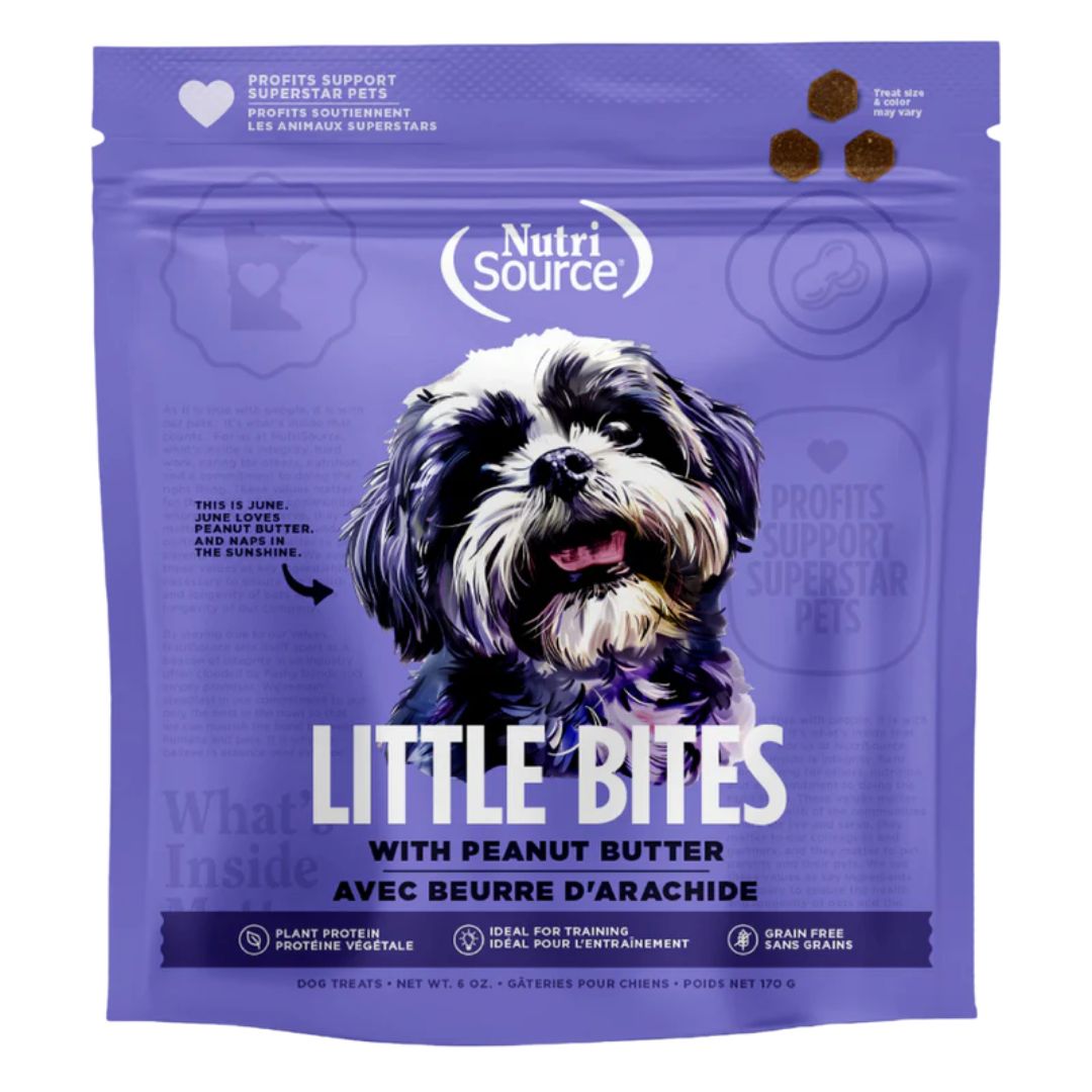 Nutrisource Dog Little Bites Grain Free Peanut Butter 6Oz