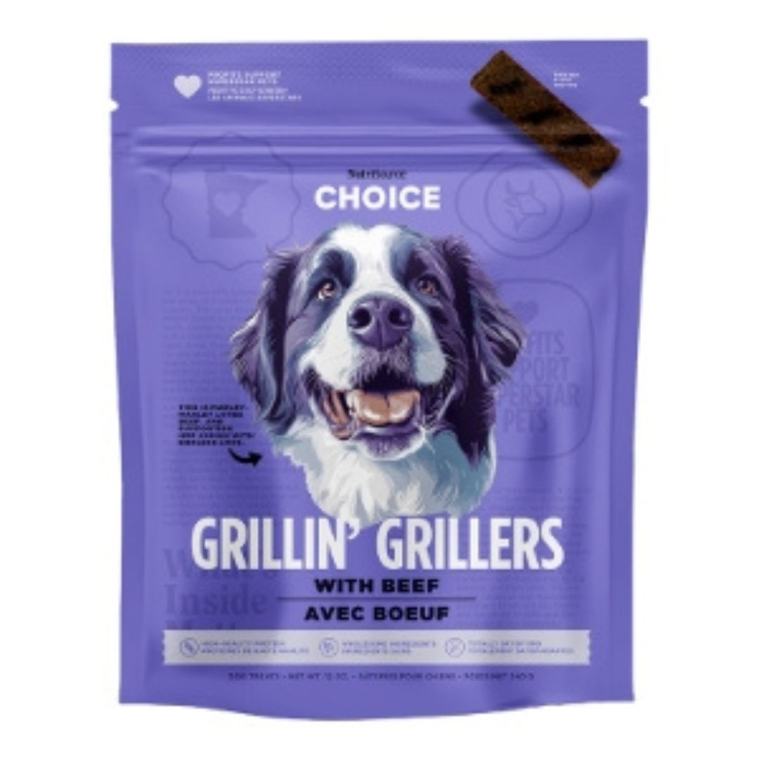 Nutrisource Dog Choice Grillin Grillers Beef 12Oz