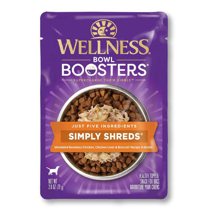 Wellness Bowl Boosters Simply Shreds 2.8oz. Chicken Chicken Liver Shred (Case of 12)