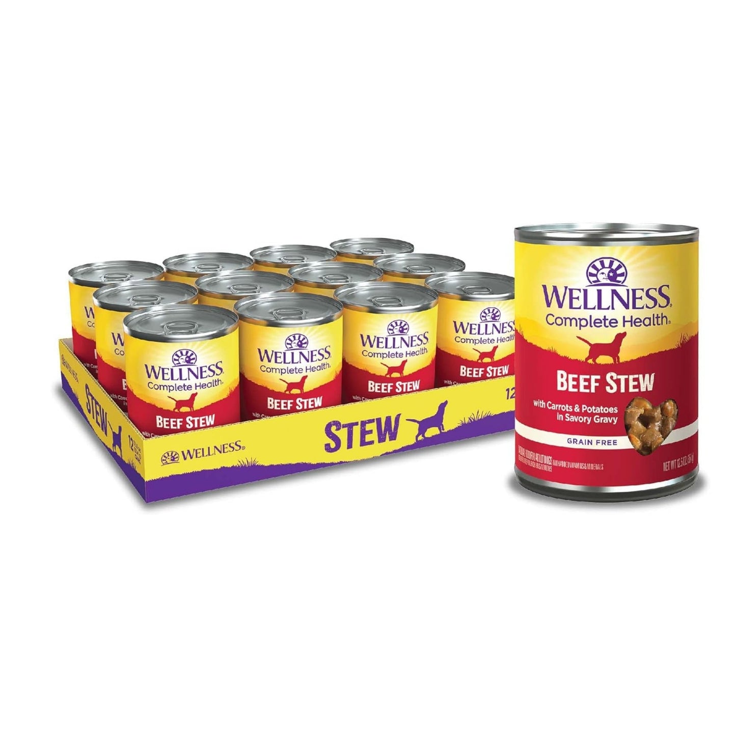 Wellness Dog Complete Health Stew Beef Carrot Potato 12.5oz. (Case of 12)