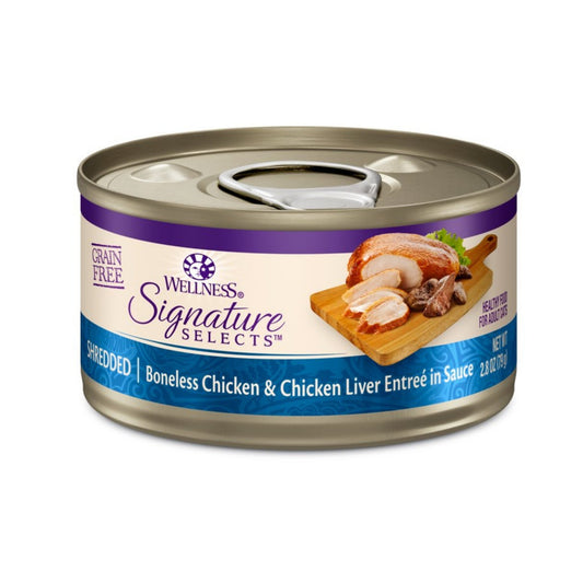 Wellness Cat Core Signature Select Shredded Chicken Chicken Liver Entrée 2.8oz. (Case of 12)