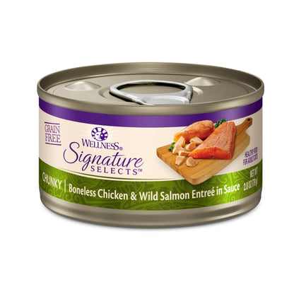 Wellness Cat Core Signature Select Chunky Chicken Salmon Entrée 2.8oz. (Case of 12)