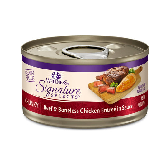 Wellness Cat Core Signature Select Chunky Beef Chicken Entrée 2.8oz. (Case of 12)