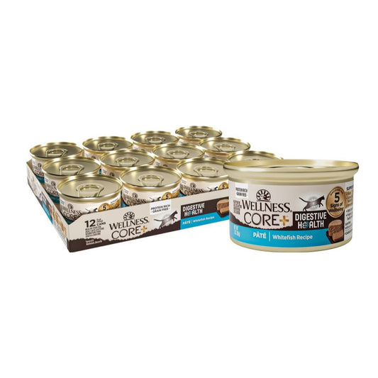 Wellness Cat Core Digestive Health Whitefish Pate 3oz. (Case of 12)