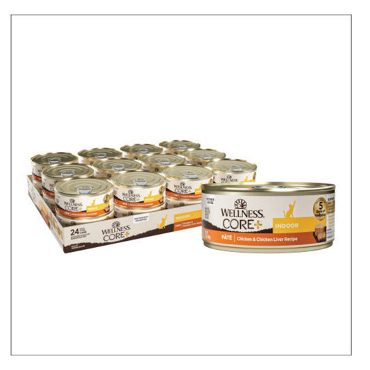 Wellness Cat Core Indoor Chicken & Chicken Liver Pate 5.5oz. (Case of 24)