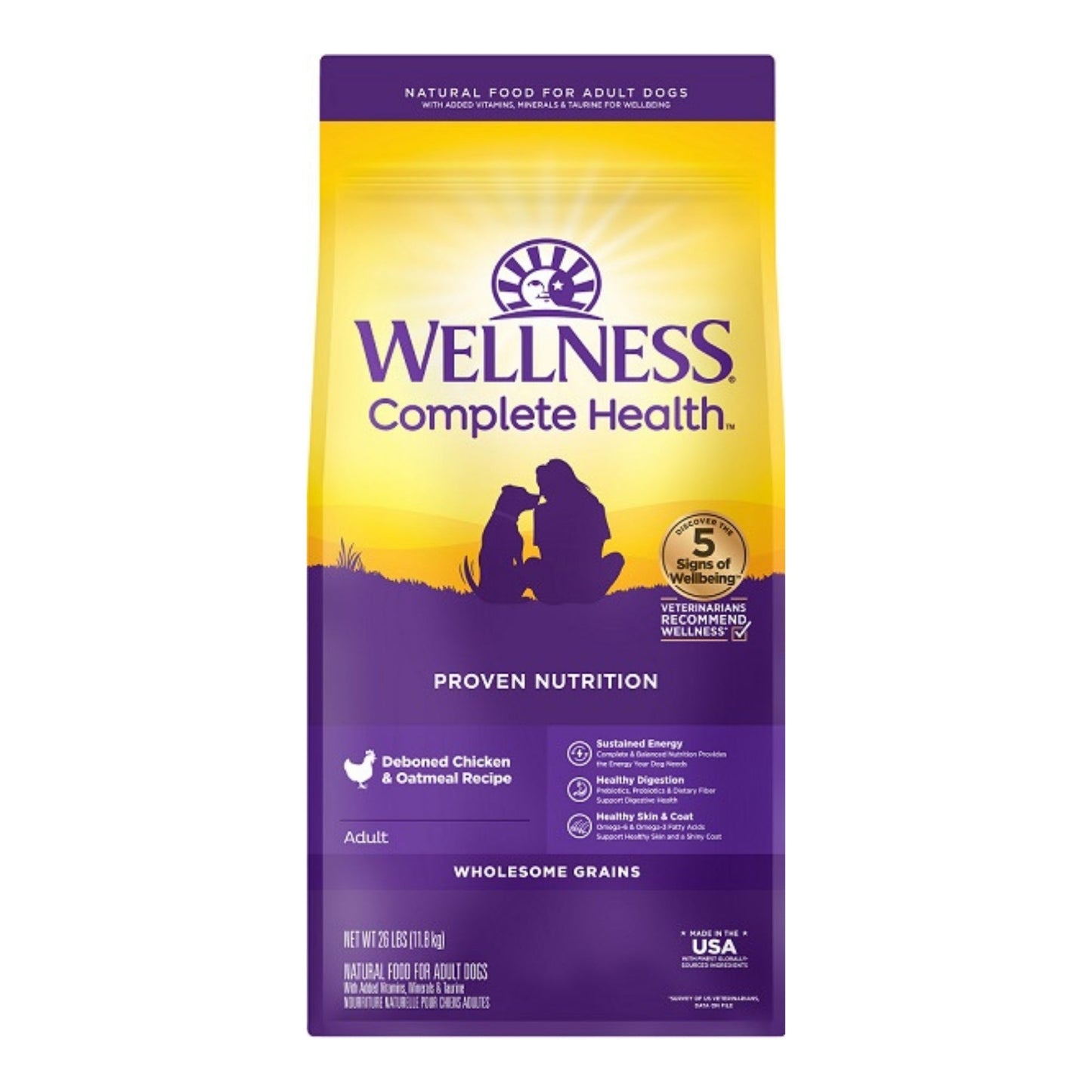 Wellness Complete Health 26Lb Chicken Oatmeal Adult