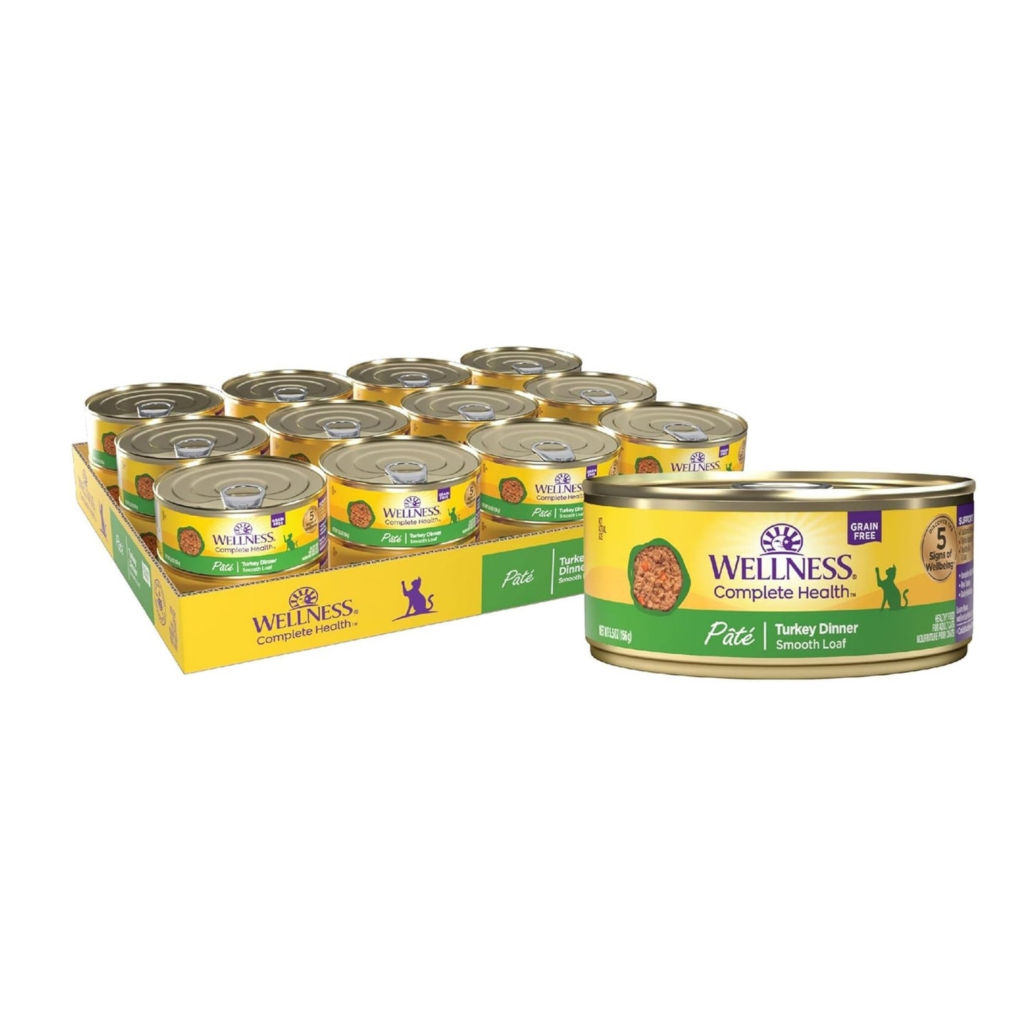 Wellness Cat Complete Health Grain-free Turkey Pate 5.5oz. (Case of 24)