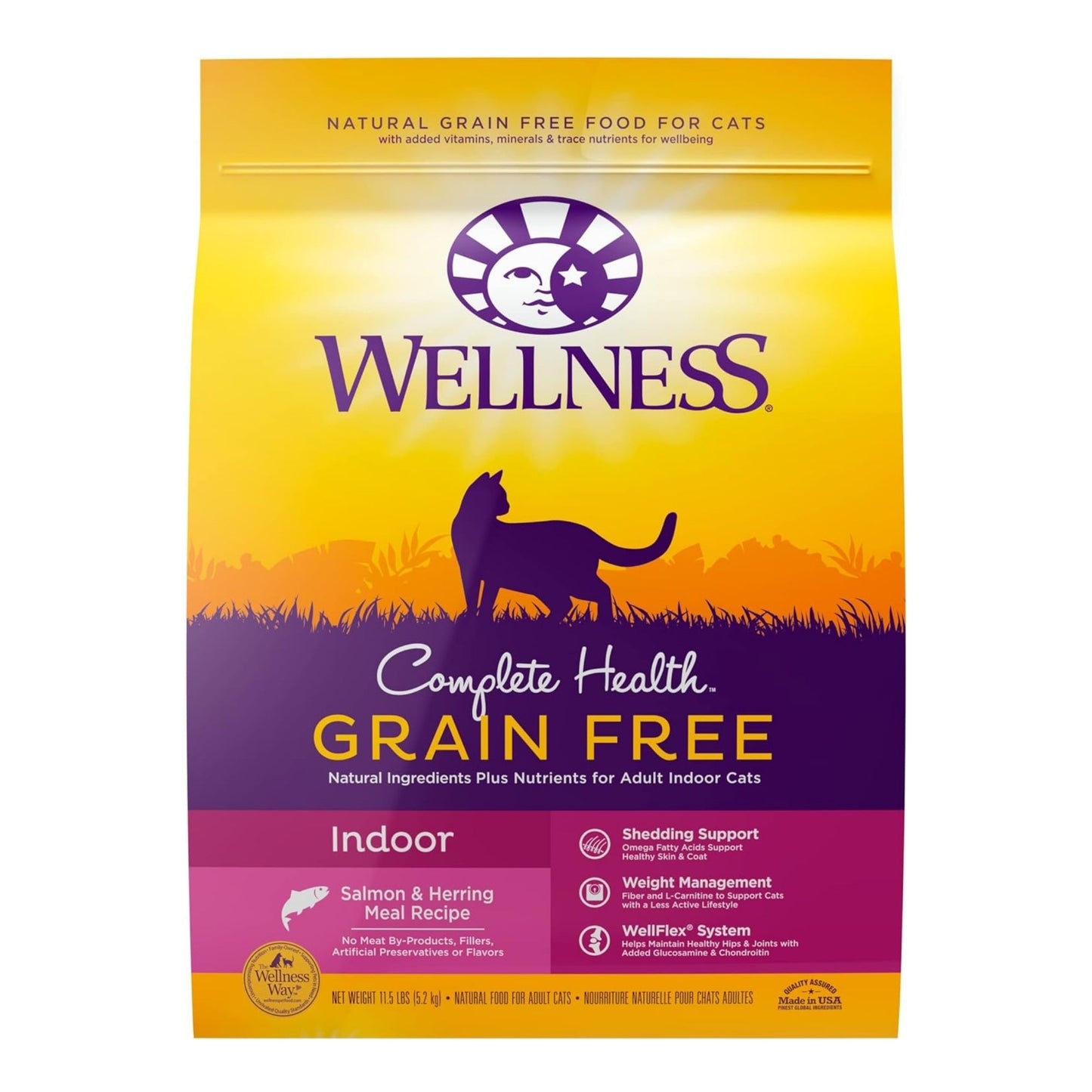 Wellness Cat Complete Health Grain-free Indoor Salmon Herring 11.5Lb Adult