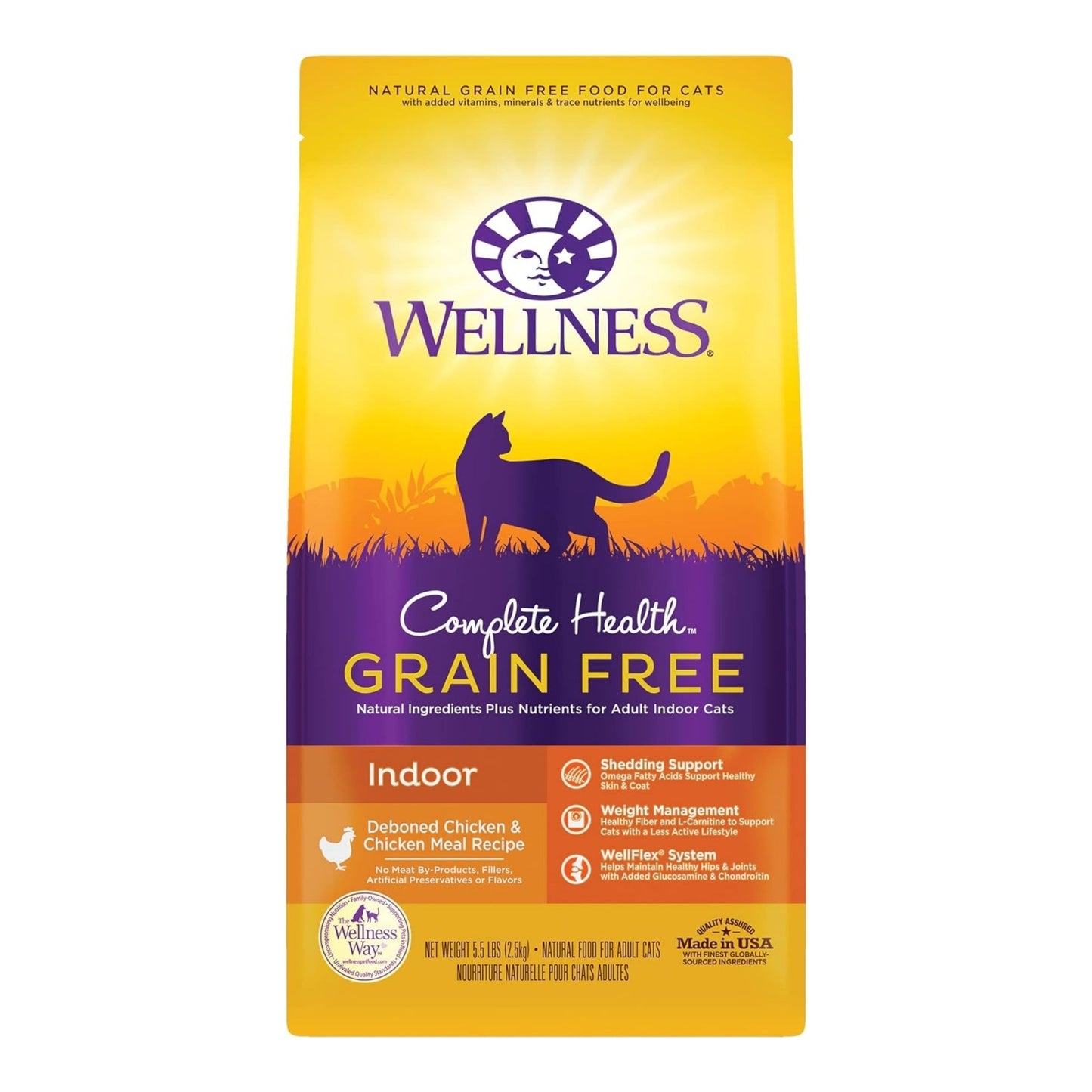 Wellness Cat Complete Health Grain-free Indoor Debone Chicken 5.5Lb Adult